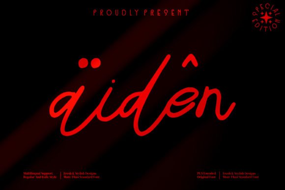 Aiden Font - Featured Image