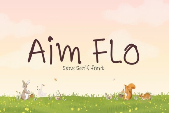 Aim Flo Font - Featured Image