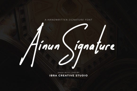 Ainun Signature Font - Featured Image