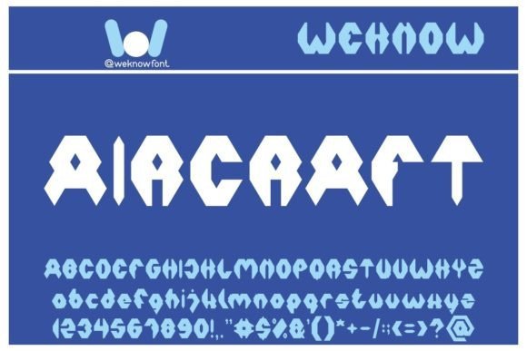 Aircraft Font - Featured Image