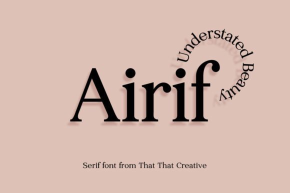 Airif Font - Featured Image