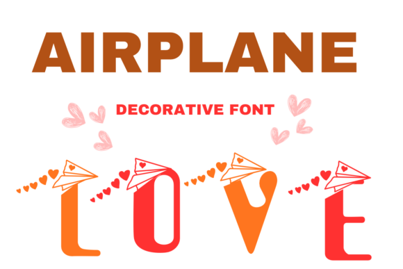 Airplane Love Font - Featured Image