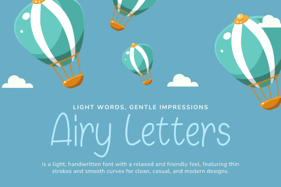 Airy Letters Font - Featured Image