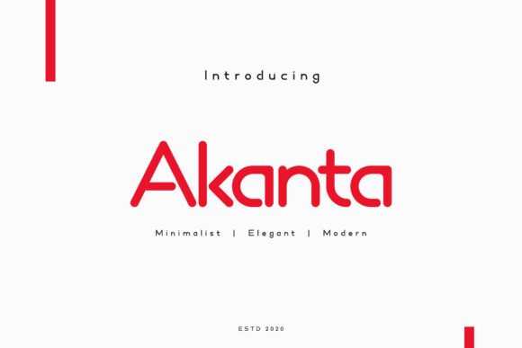 Akanta Font - Featured Image