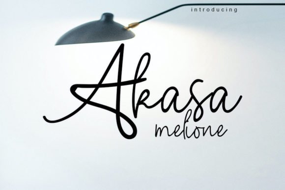 Akasa Melione Font - Featured Image