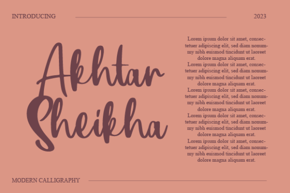 Akhtar Sheikha Font - Featured Image