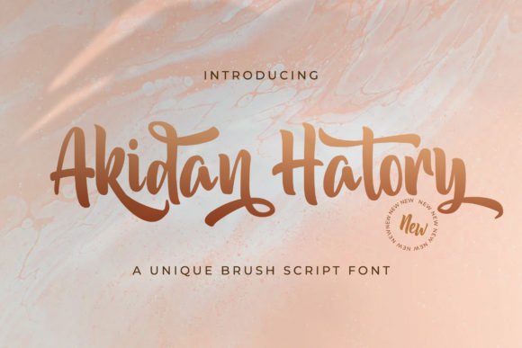 Akidan Hatory Font - Featured Image