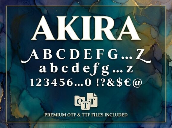 Akira Font - Featured Image