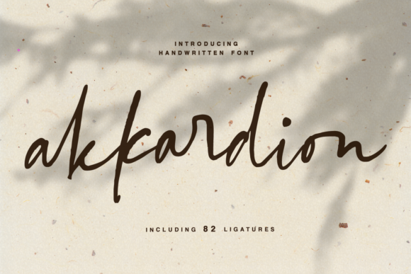Akkardion Font - Featured Image