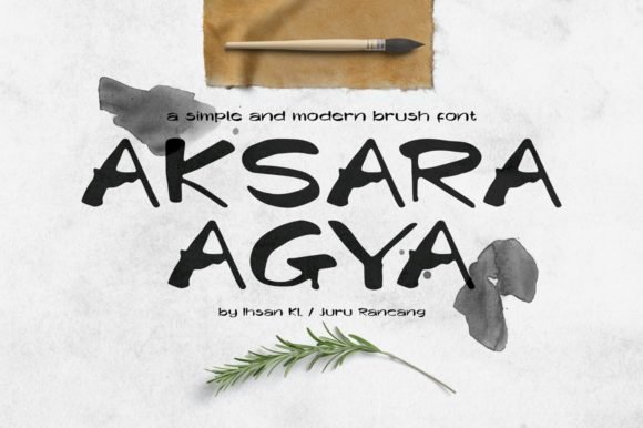 Aksara Agya Font - Featured Image