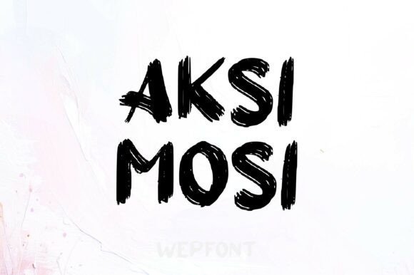 Aksi Mosi Font - Featured Image