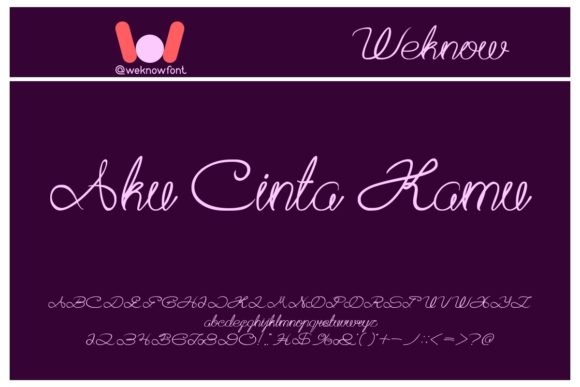 Aku Cinta Kamu Font - Featured Image