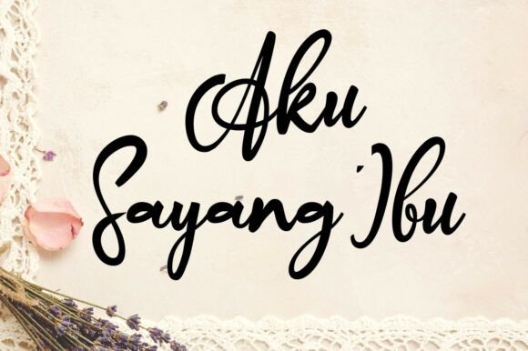 Aku Sayang Ibu Font - Featured Image