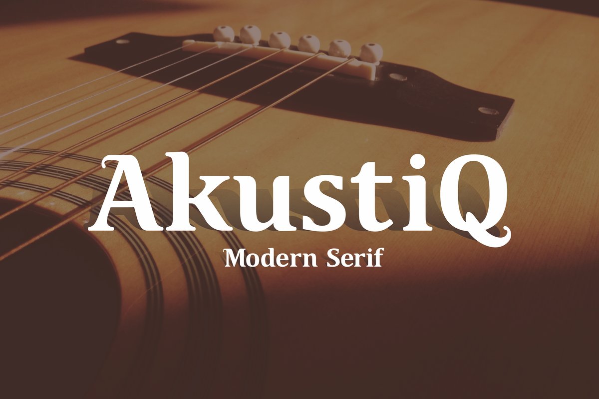 Akustiq Font - Featured Image