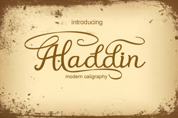 Aladdin Font - Featured Image