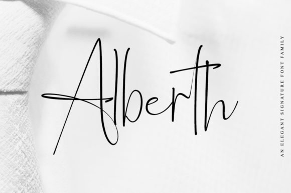 Alberth Family Font - Featured Image