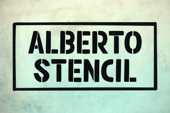 Alberto Stencil Font - Featured Image