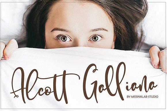 Alcott Ghalliana Font - Featured Image