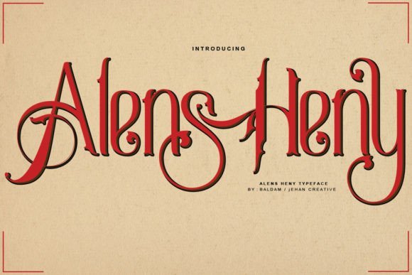 Alens Heny Font - Featured Image
