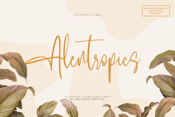 Alentropics Font - Featured Image