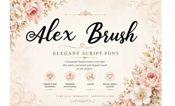 Alex Brush Font - Featured Image