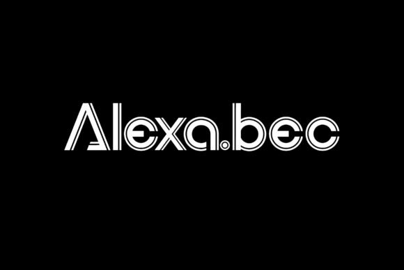 Alexa.bec Font - Featured Image