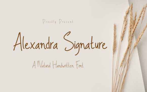 Alexandra Signature Font - Featured Image