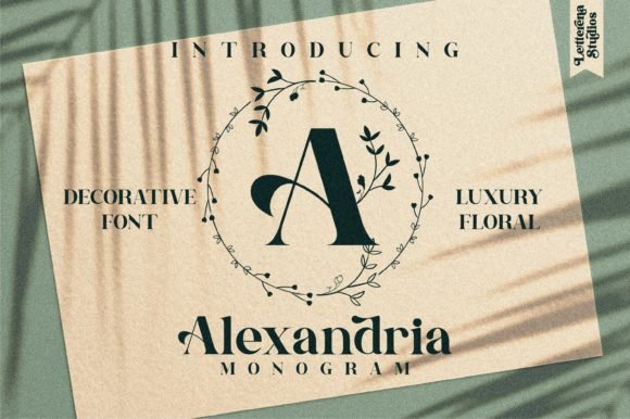 Alexandria Monogram Font - Featured Image