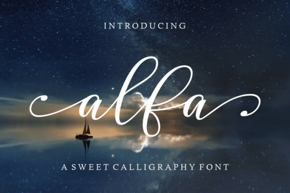 Alfa Scrip Font - Featured Image