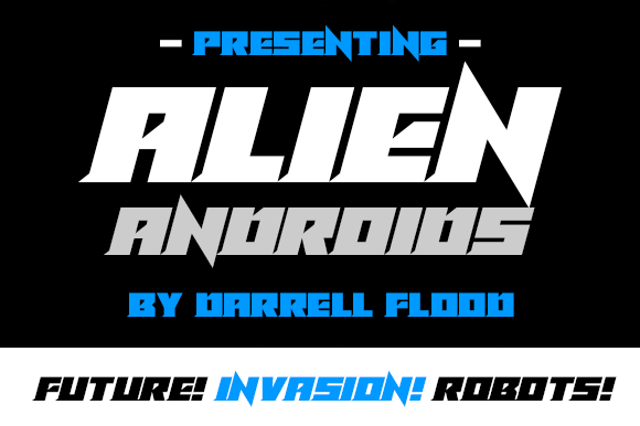 Alien Androids Font - Featured Image