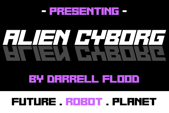 Alien Cyborg Font - Featured Image