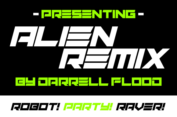 Alien Remix Font - Featured Image