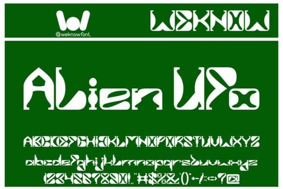 Alien Ufo Font - Featured Image