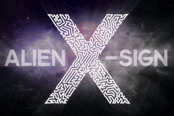Alien X Sign Font - Featured Image