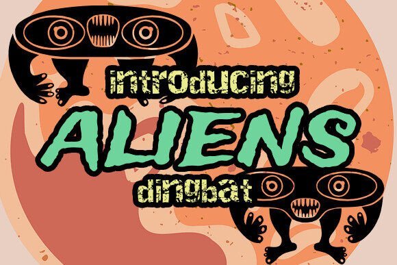 Aliens Font - Featured Image