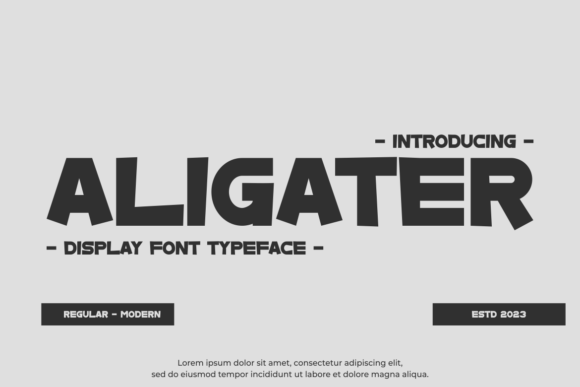 Aligater Font - Featured Image