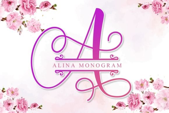 Alina Monogram Font Font - Featured Image