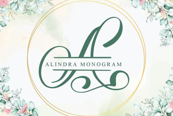 Alindra Monogram Font - Featured Image
