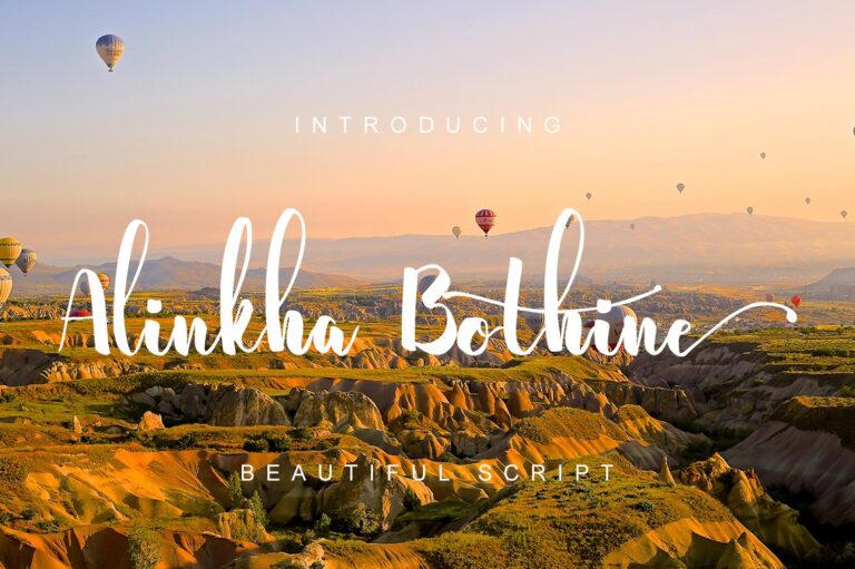 Alinkha Bothine Font - Featured Image