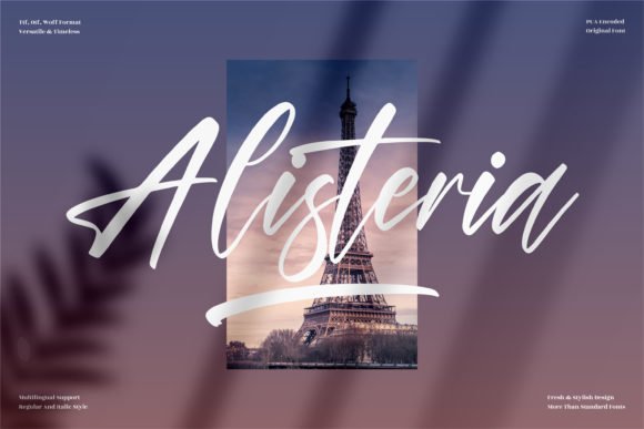 Alisteria Font - Featured Image