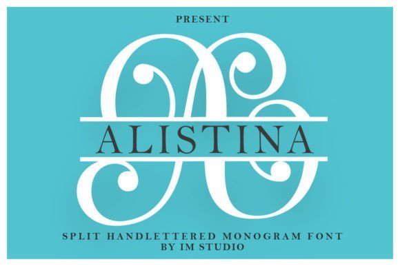Alistina Monogram Font - Featured Image