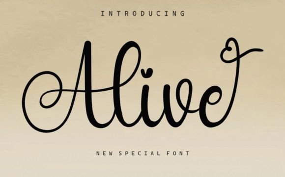 Alive Font - Featured Image