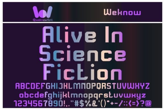 Alive in Science Fiction Font - Featured Image