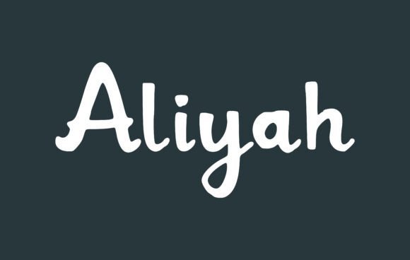 Aliyah Font - Featured Image