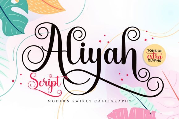 Aliyah Script Font - Featured Image