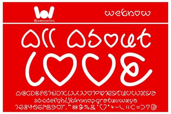 All About Love Font - Featured Image