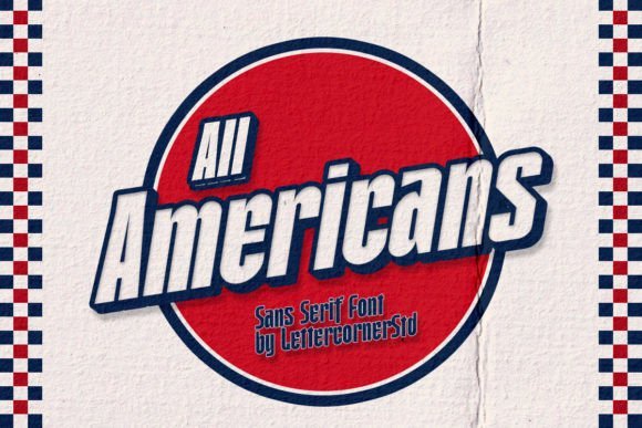 All Americans Font - Featured Image