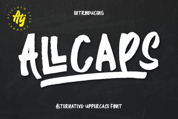 All Caps Font - Featured Image