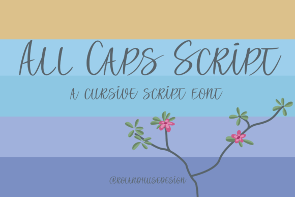 All Caps Script Font - Featured Image