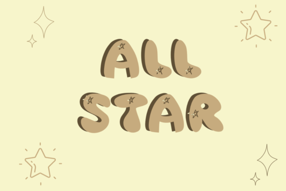 All Star Font - Featured Image